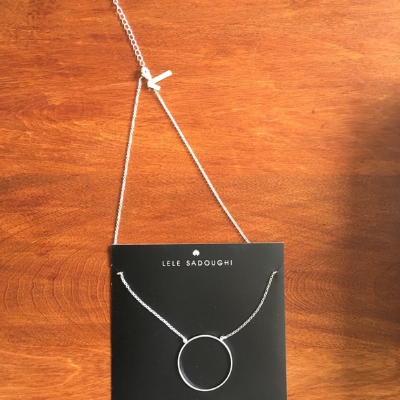 SOLD Lele Sadoughi Silver Necklace - Picture 2 of 4